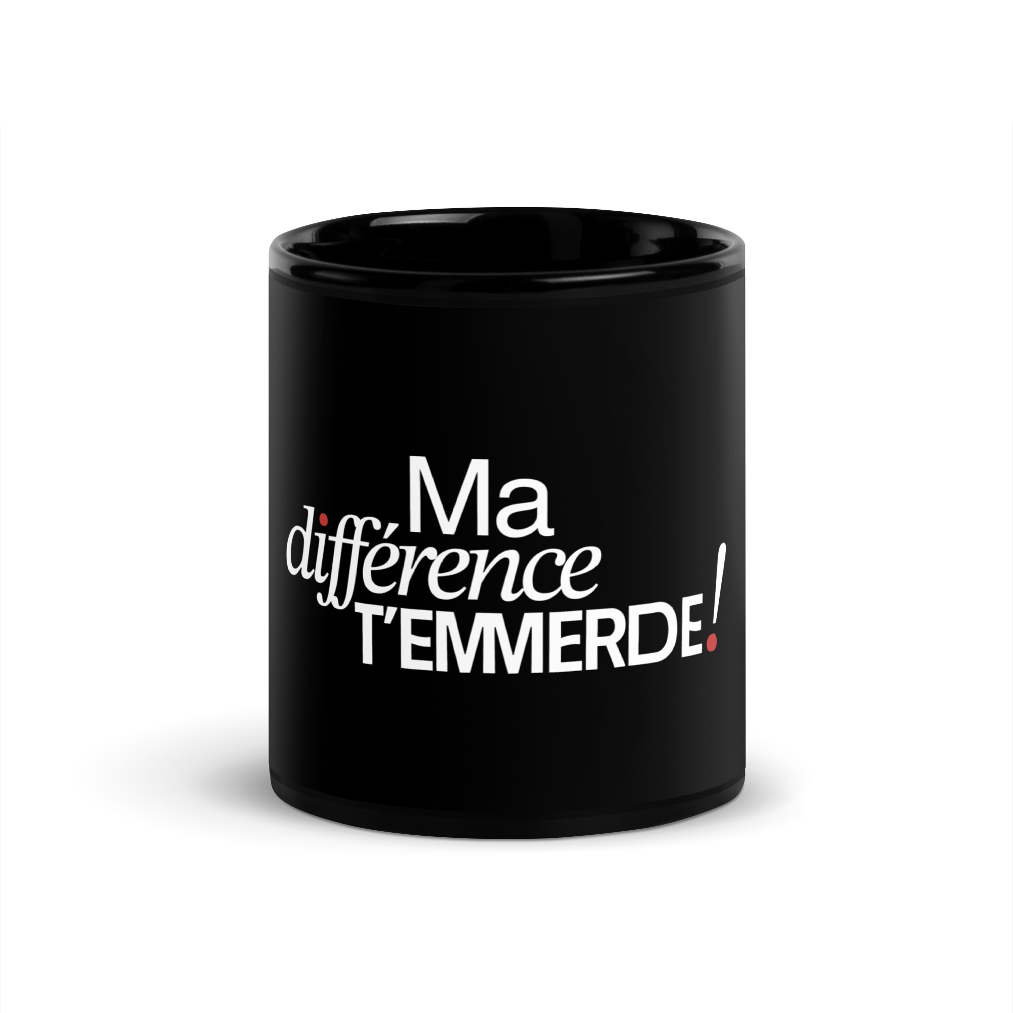Mug brillant noir